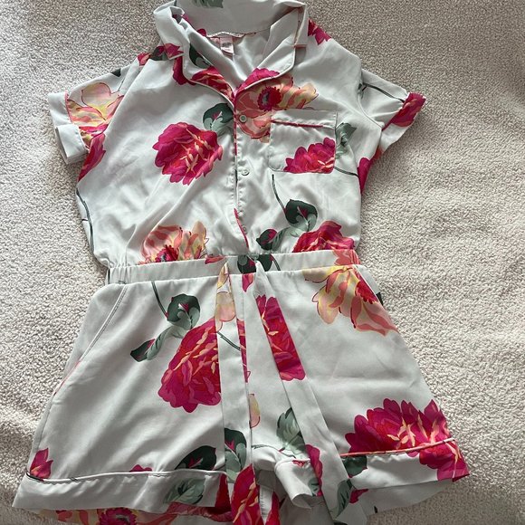 Victoria's Secret Other - Victoria's Secret Floral Silky Romper